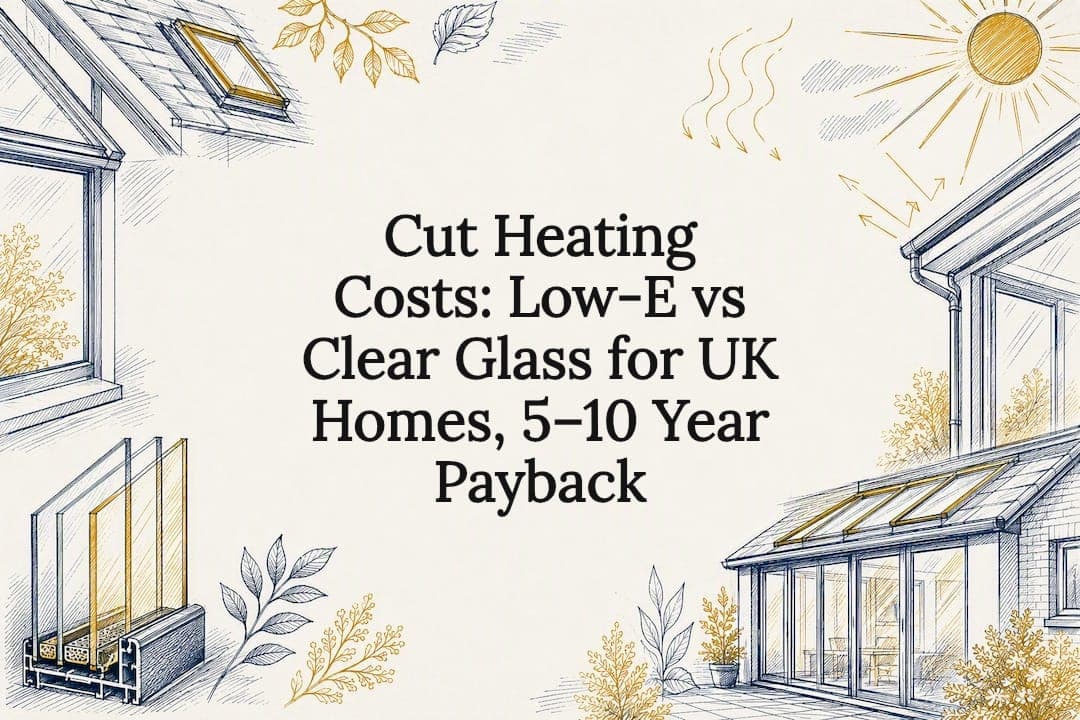 Cut Heating Costs: Low-E vs Clear Glass for UK Homes, 5–10 Year Payback