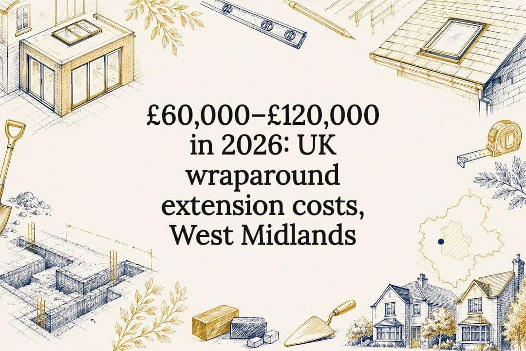 £60,000–£120,000 in 2026: UK wraparound extension costs, West Midlands