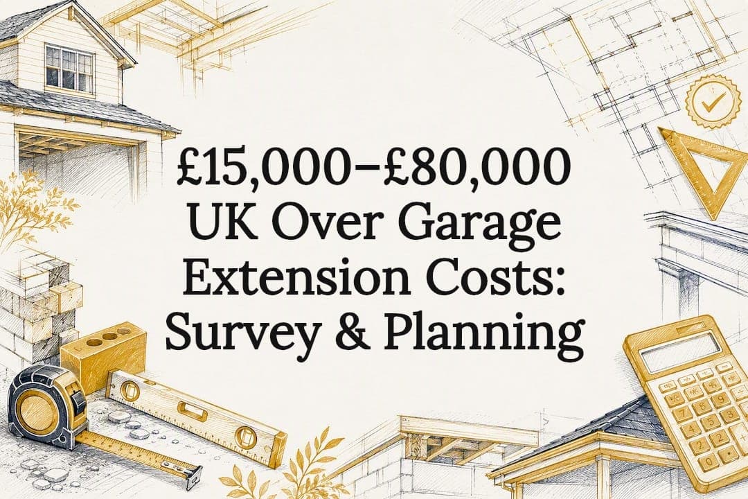 £15,000–£80,000 UK Over Garage Extension Costs: Survey & Planning