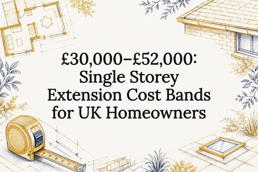 £30,000–£52,000: Single Storey Extension Cost Bands for UK Homeowners