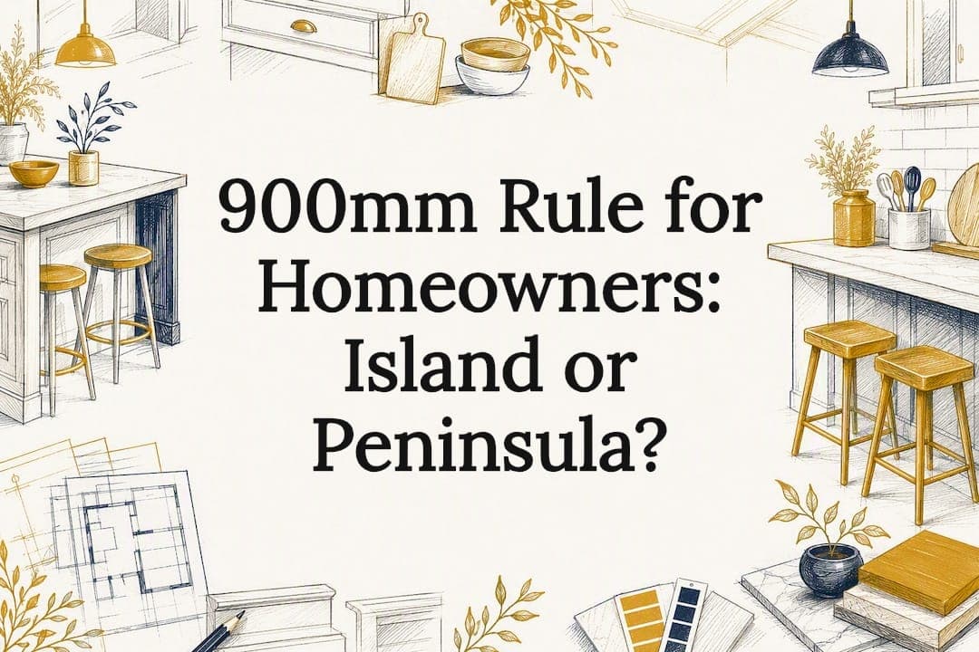 900mm Rule for Homeowners: Island or Peninsula?