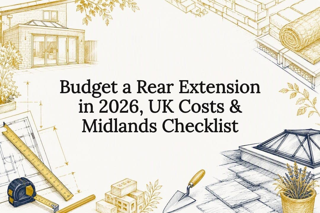 Budget a Rear Extension in 2026, UK Costs & Midlands Checklist