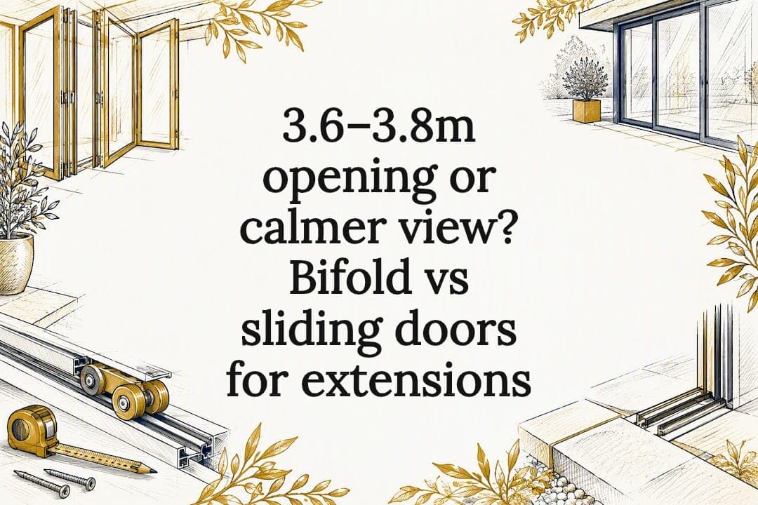 3.6–3.8m opening or calmer view? Bifold vs sliding doors for extensions