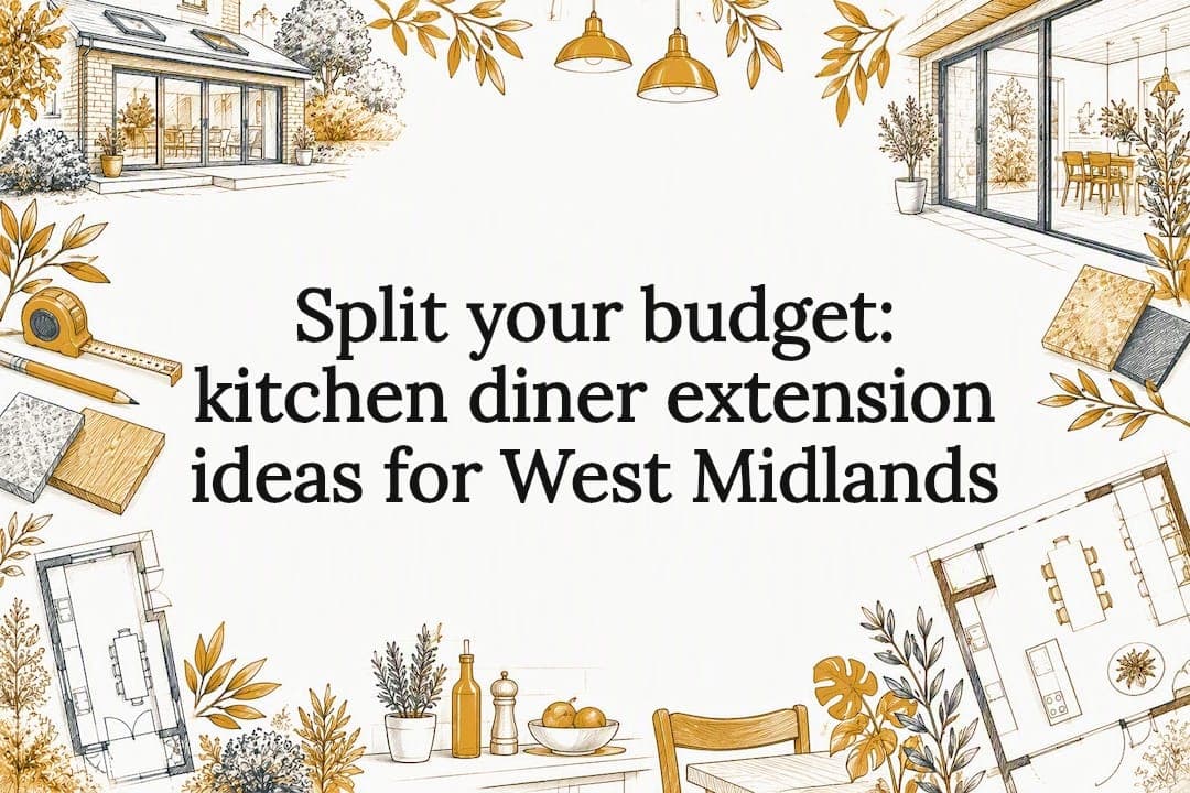 Split your budget: kitchen diner extension ideas for West Midlands