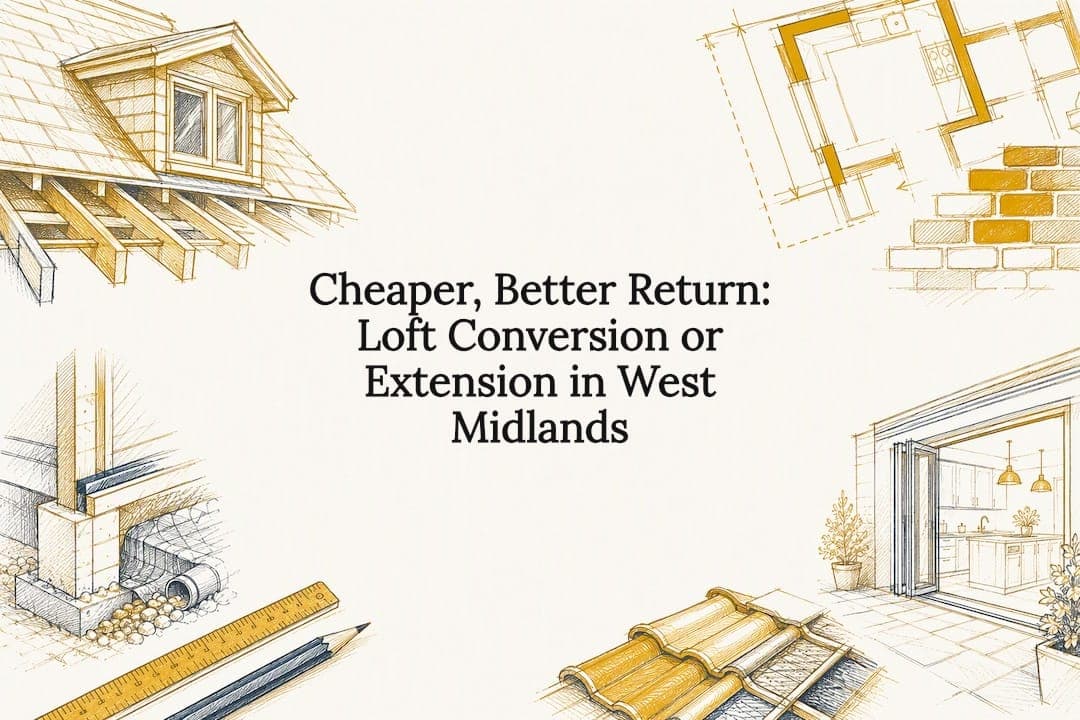 Cheaper, Better Return: Loft Conversion or Extension in West Midlands