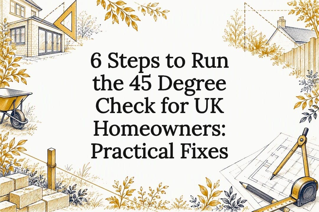 6 Steps to Run the 45 Degree Check for UK Homeowners: Practical Fixes