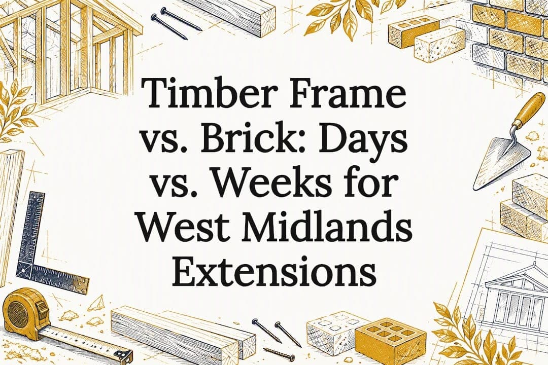 Timber Frame vs. Brick: Days vs. Weeks for West Midlands Extensions
