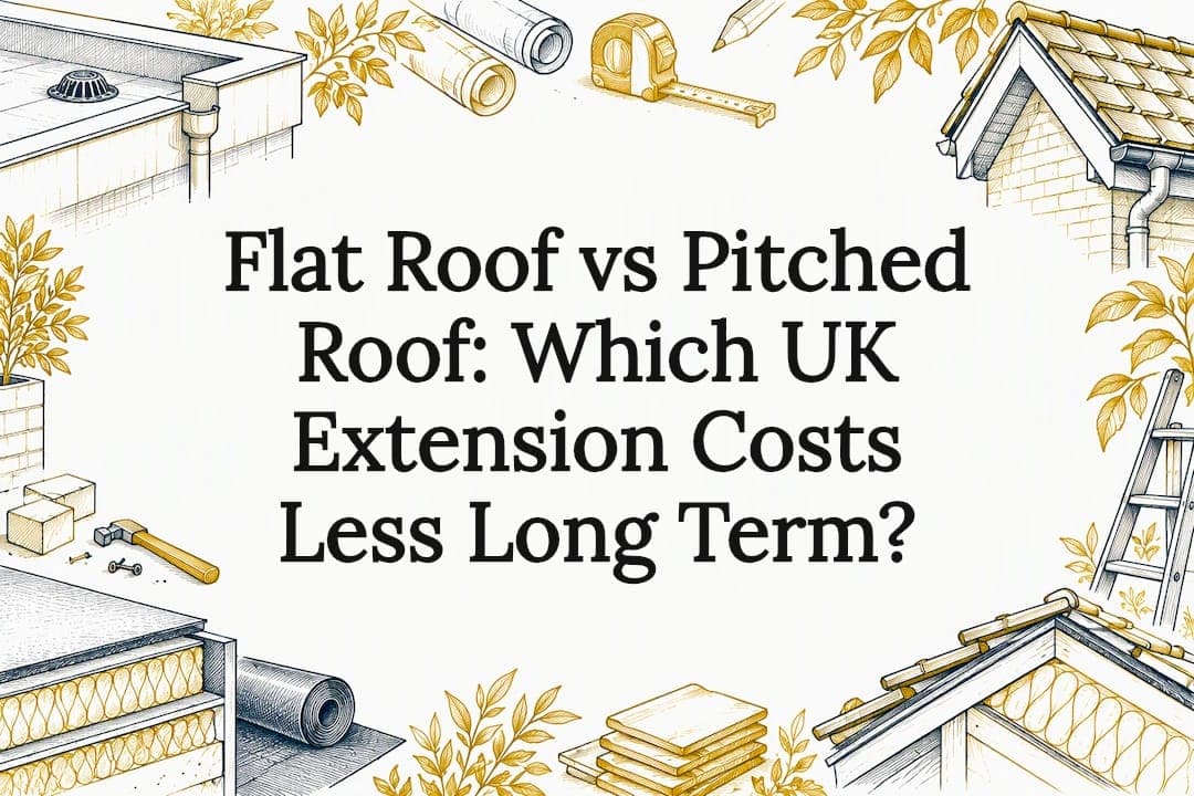 Flat Roof vs Pitched Roof: Which UK Extension Costs Less Long Term?