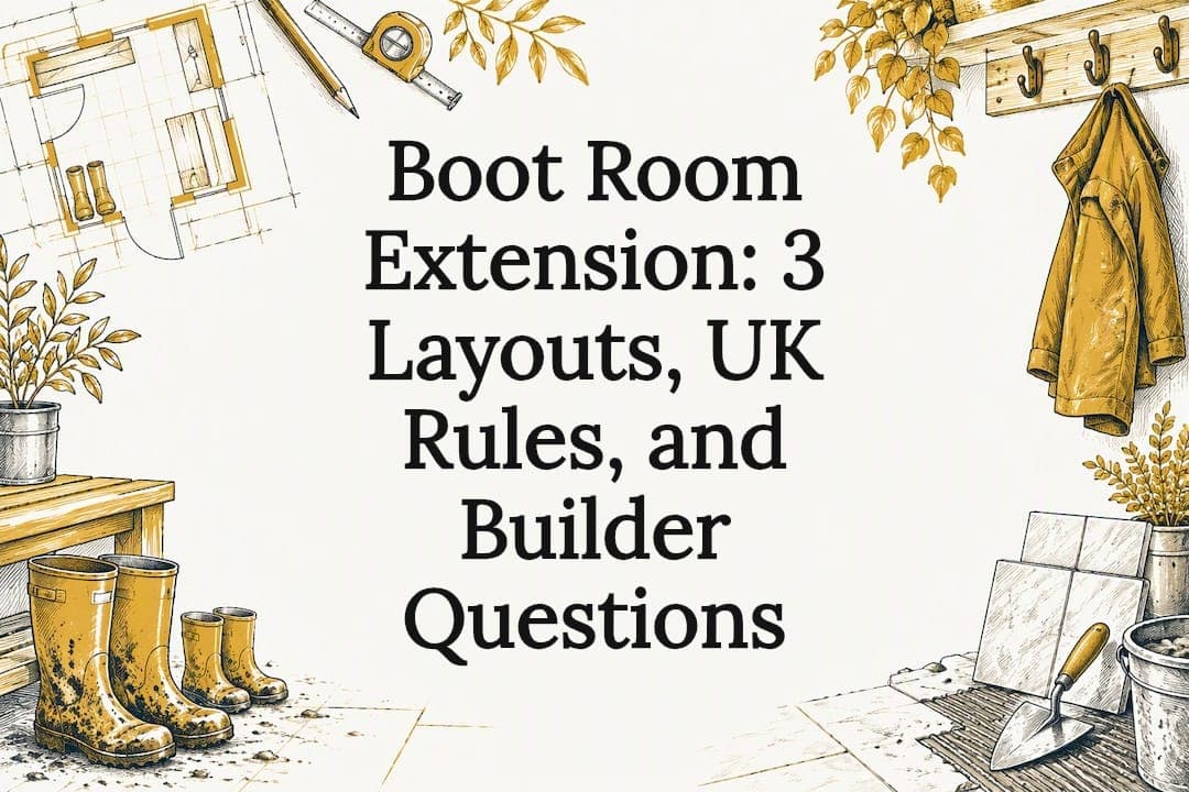 Boot Room Extension: 3 Layouts, UK Rules, and Builder Questions