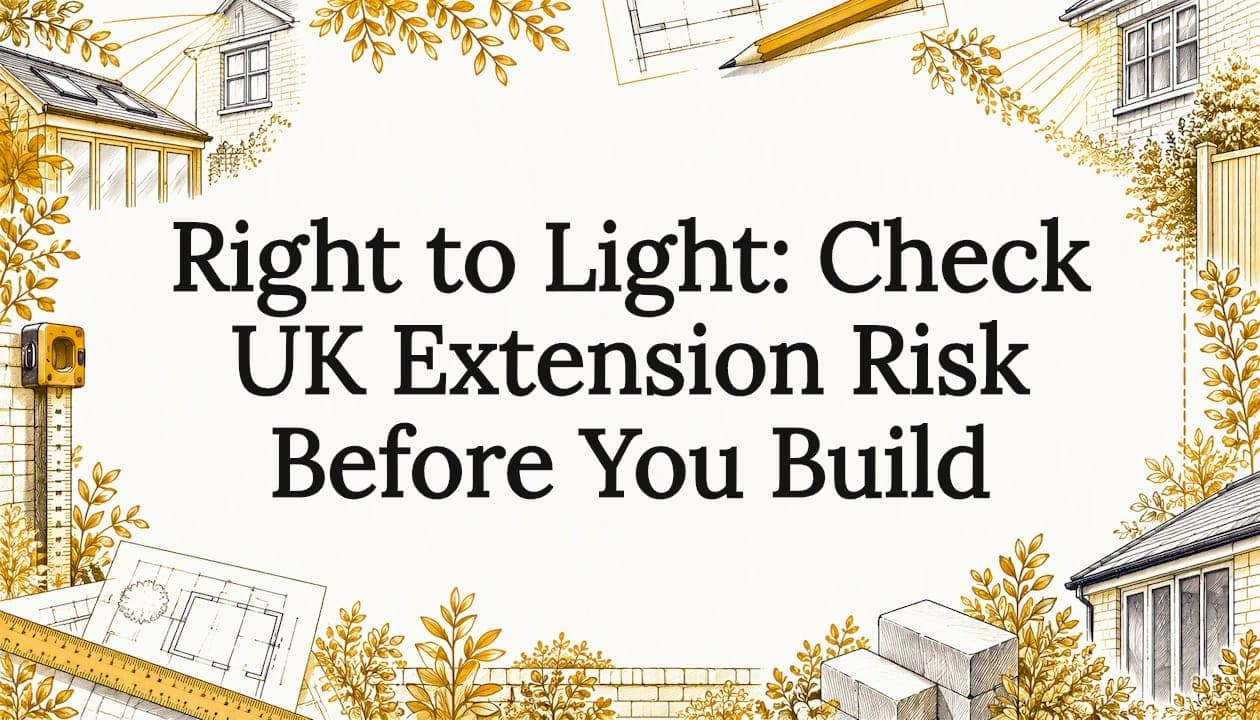 Right to Light: Check UK Extension Risk Before You Build